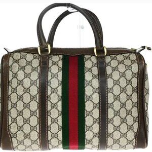 Authentic Vintage Gucci - GG Supreme Boston Satchel